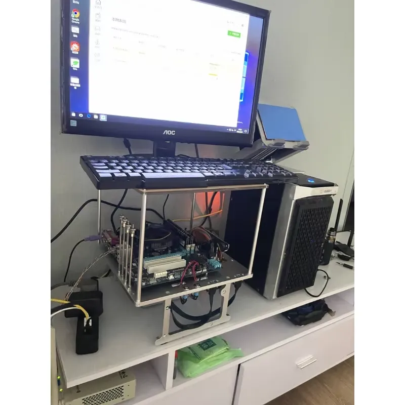 هيكل اختبار MATX مفتوح الإطار  - مراجعة Aluminum Open Frame Test Bench Water Cooling وسعره